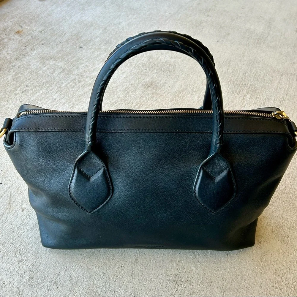 Marc Jacobs Noho Black Leather Gold Hardware Satchel Doctor Tote Bag